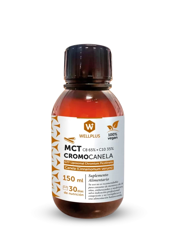 MCT CROMO CANELA 150 ml    WELL PLUS