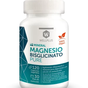 MAGNESIO BISGLICINATO PURE   120 cápsulas WELL PLUS