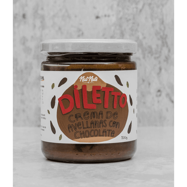 Crema de Avellanas  Diletto 500g          Nat Nuts