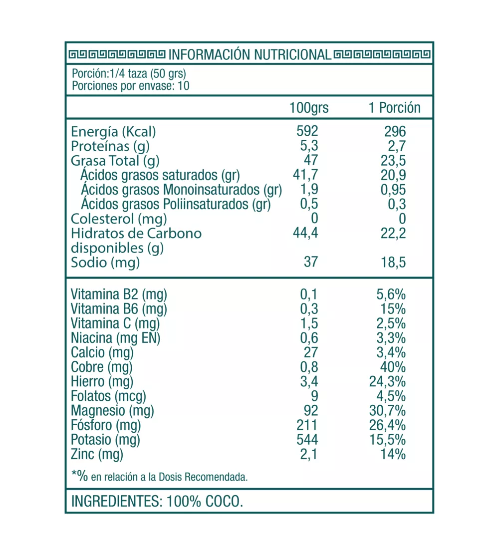 Harina de Coco 500g Ambrosia - Imagen 2