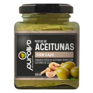 Pasta de Aceitunas con Castañas de Cajú  250g  Purolivo