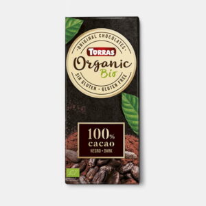 Barra Chocolate 100% Cacao Orgánico   100g  Torras