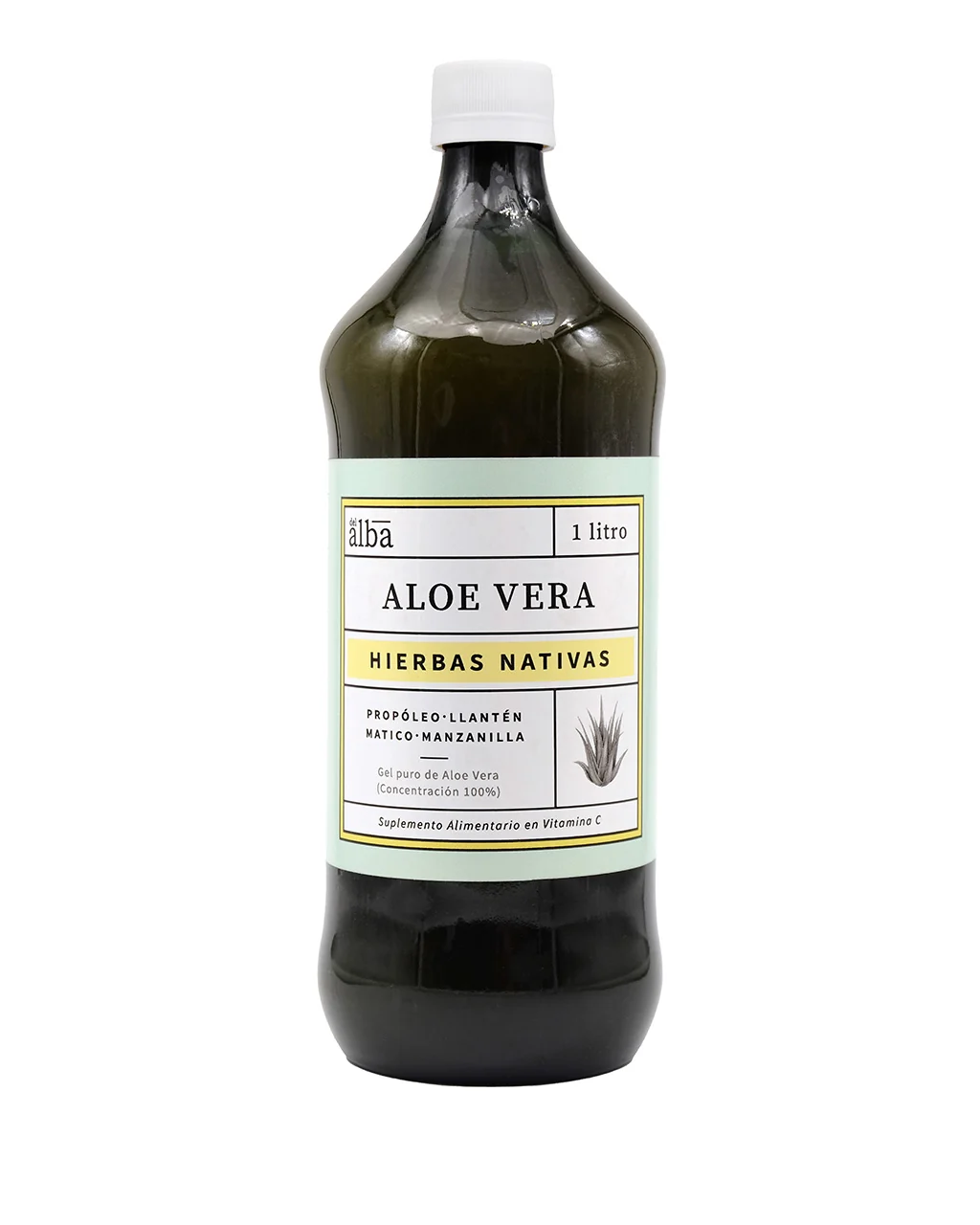 Gel Aloe Vera Hierbas Nativas 1 litro Apicola del Alba